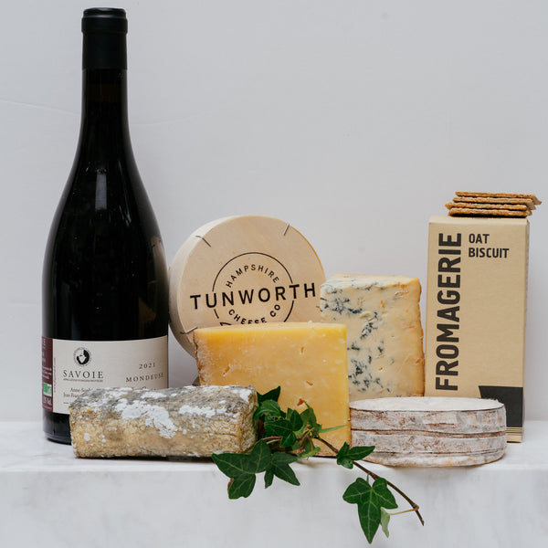 BRITISH ISLES CHEESE AND WINE BOARD