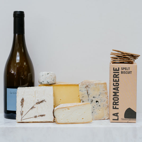 LA FROMAGERIE CHEESEMONGERS' SUMMER CHEESE AND WINE BOARD